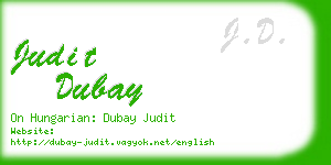 judit dubay business card